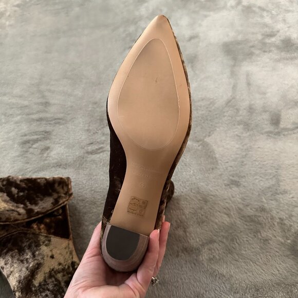 Free People Crushed Velvet Moonlight Ankle Boots Booties 41 US 9.5 10 - Picture 5 of 8